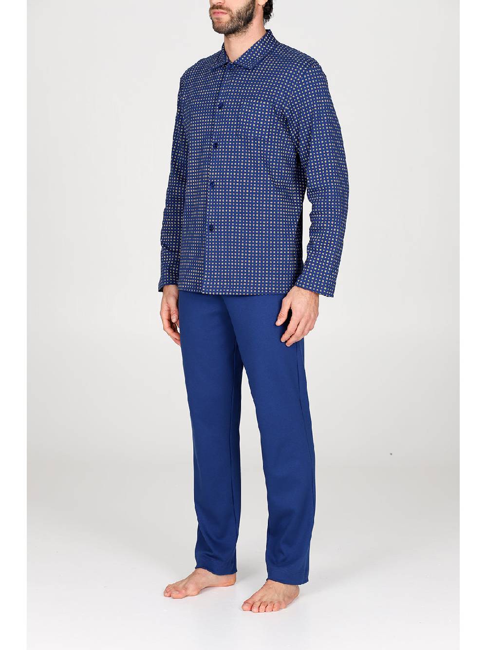 Julipet Pigiama cardigan in caldo interlock di puro cotone Qualità