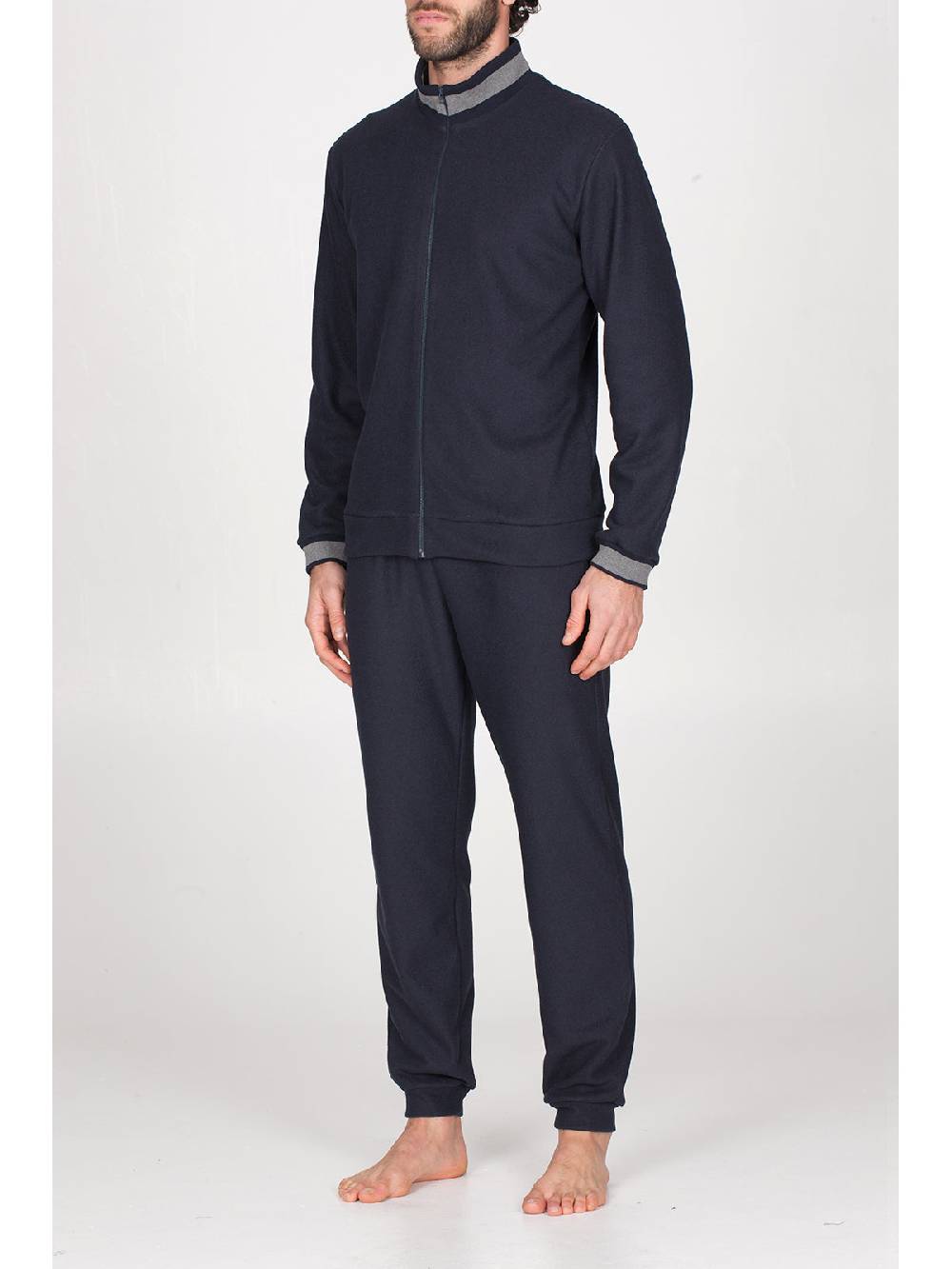 Julipet Tuta con zip in confortevole jacquard punto Milano Affare Del Giorno
