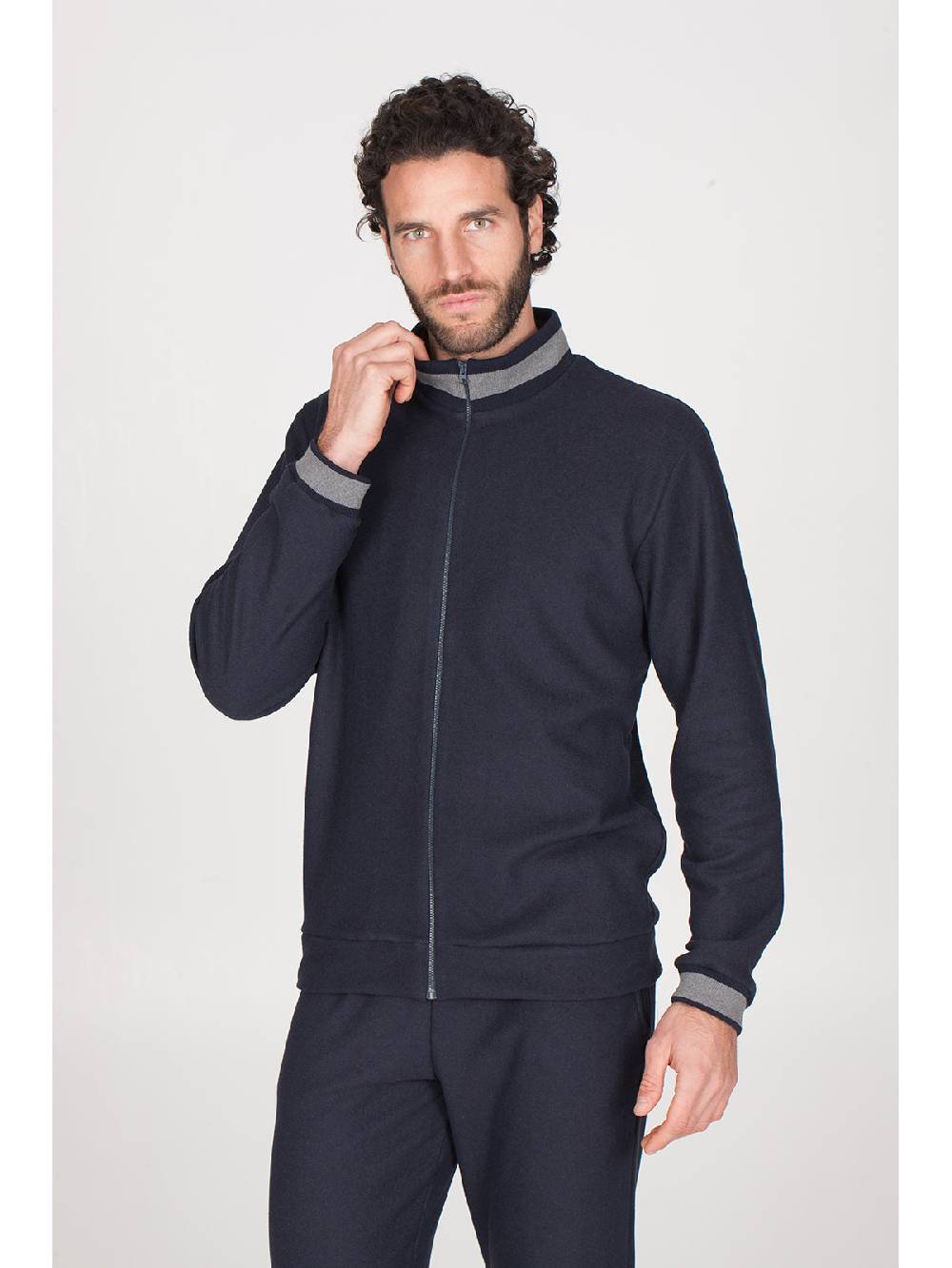 Julipet Tuta con zip in confortevole jacquard punto Milano Affare Del Giorno