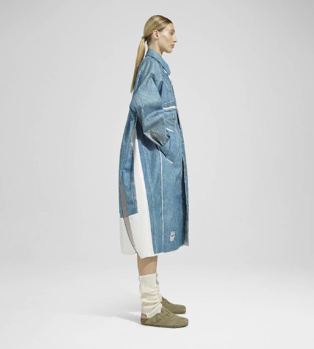 Khrisjoy DENIM RAINCOAT PRINT MEDIUM DENIM Sconto