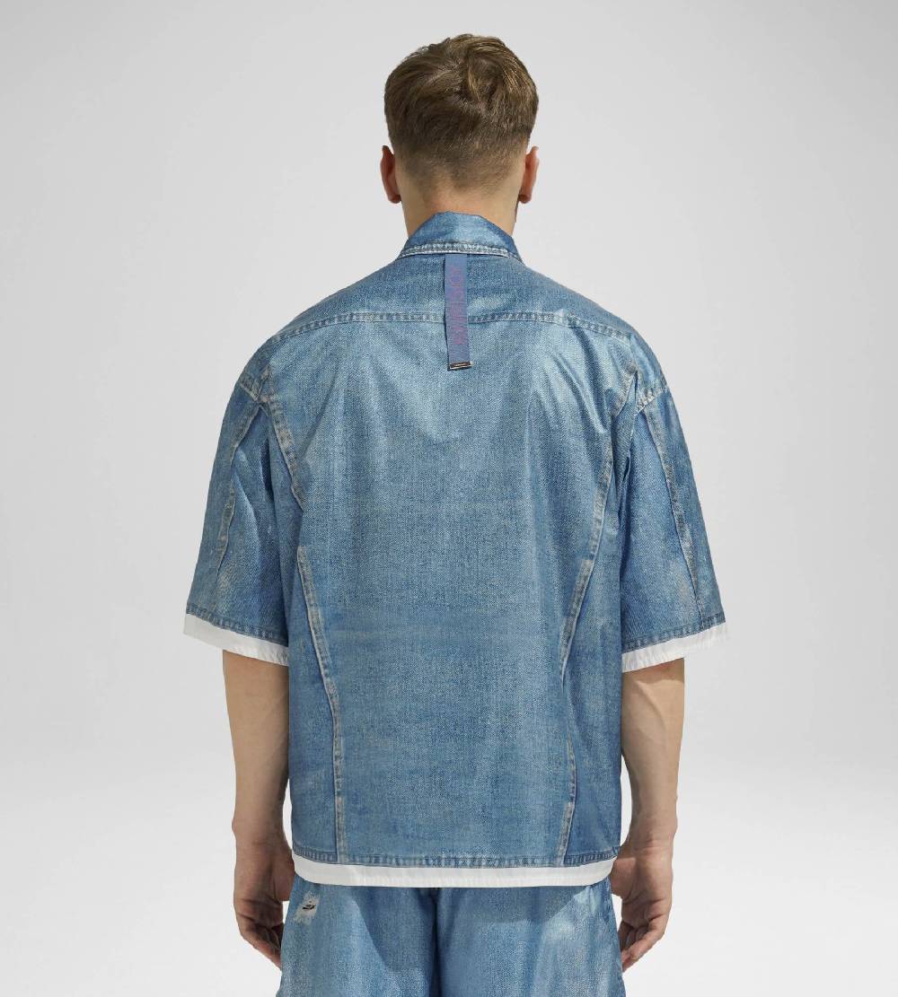 Khrisjoy DENIM PRINT SHIRT MEDIUM DENIM Moda