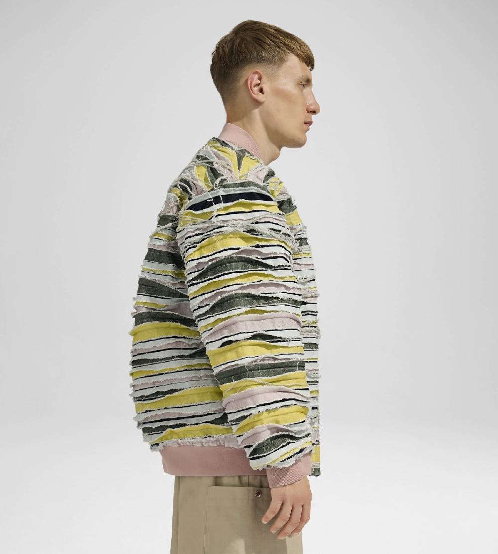Khrisjoy BOMBER DENIM STRIPES MULTICOLOR DENIM Italia