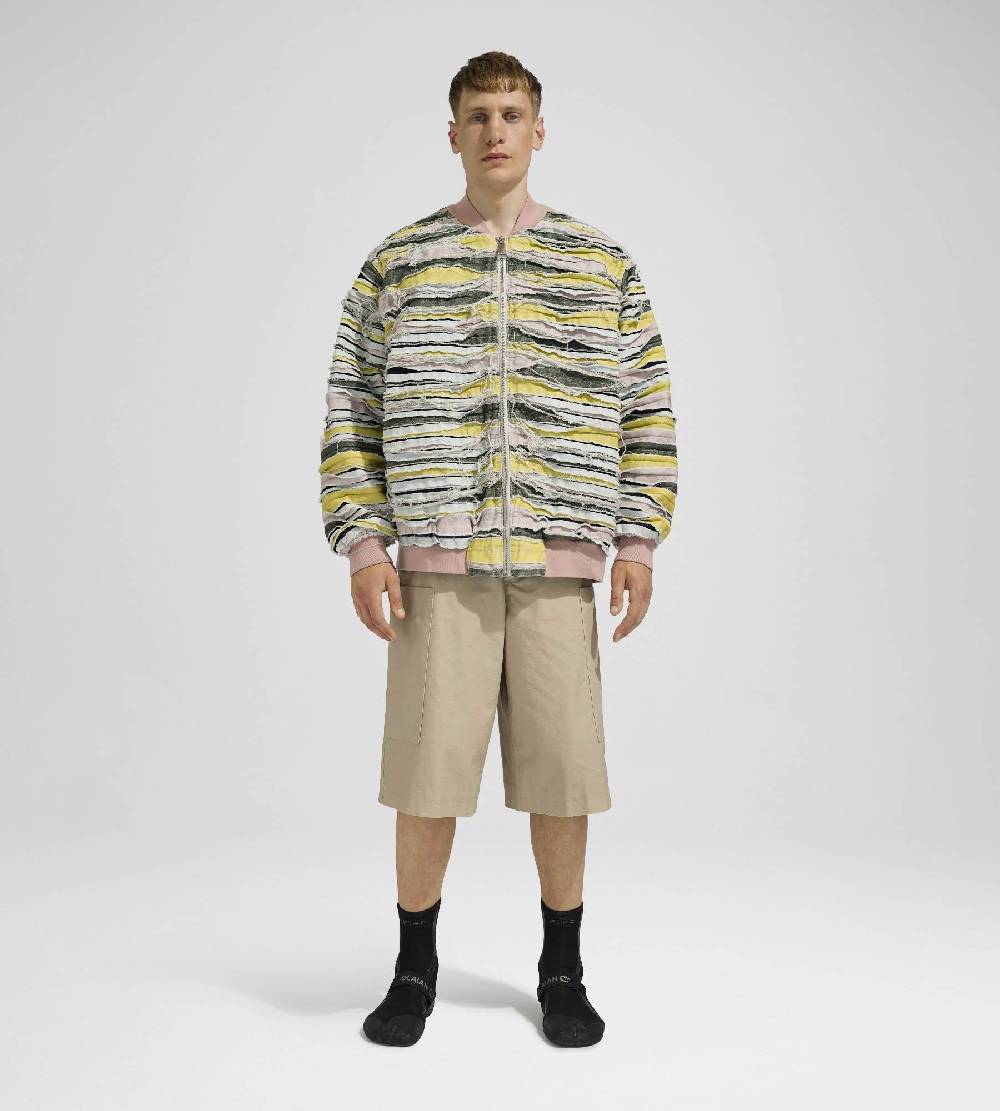 Khrisjoy BOMBER DENIM STRIPES MULTICOLOR DENIM Italia