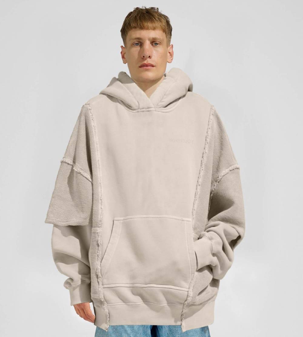Khrisjoy HOODIE DOUBLE POCKETS DESERT