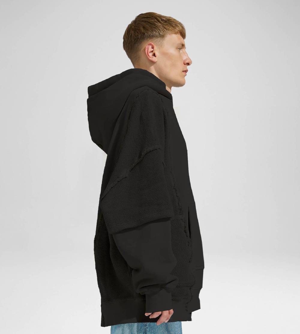 Khrisjoy HOODIE DOUBLE POCKETS BLACK Shopping Online