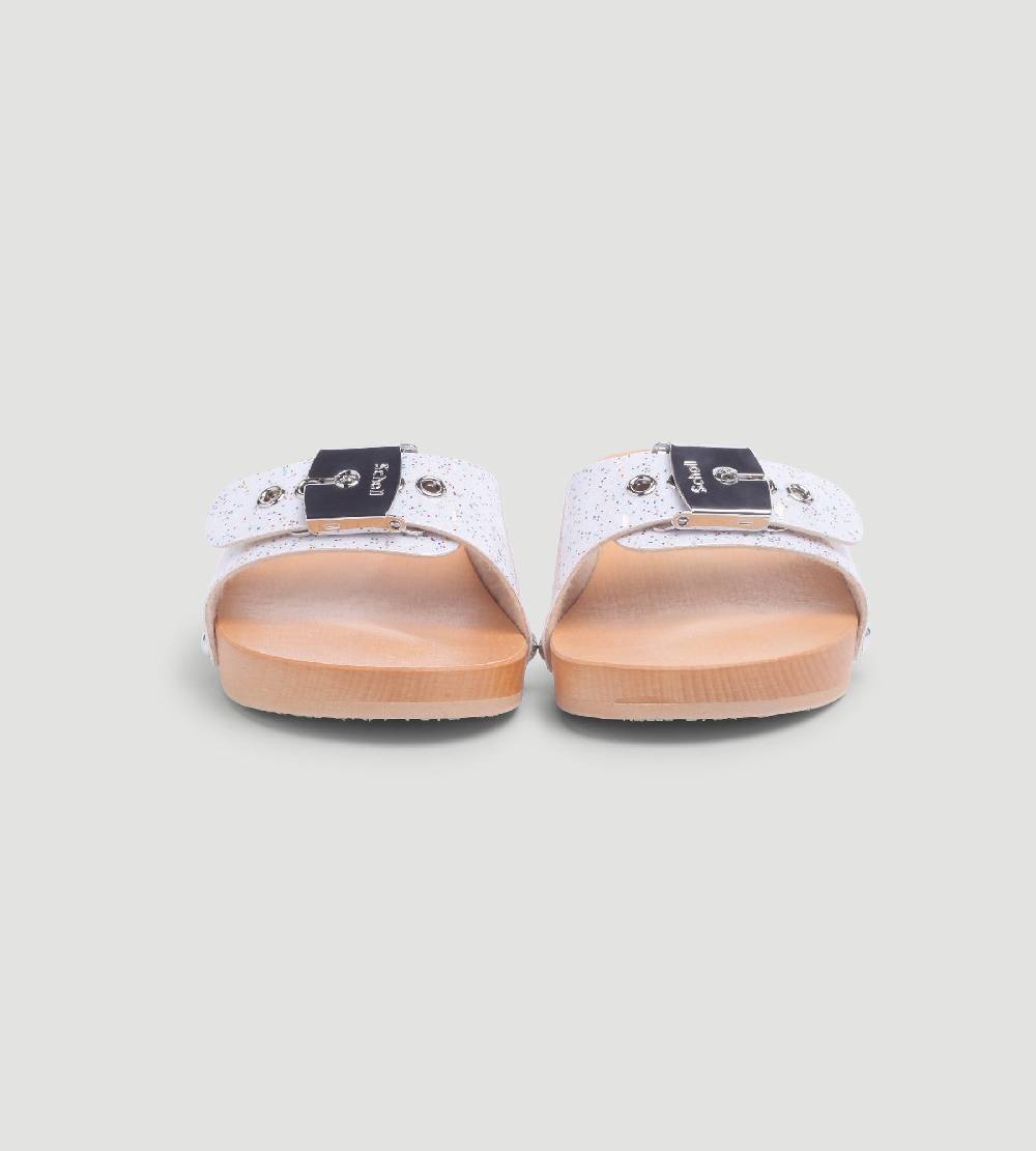 Khrisjoy KJ X SCHOLL - PESCURA HEEL WHITE SPARKLES Prezzo Ridotto