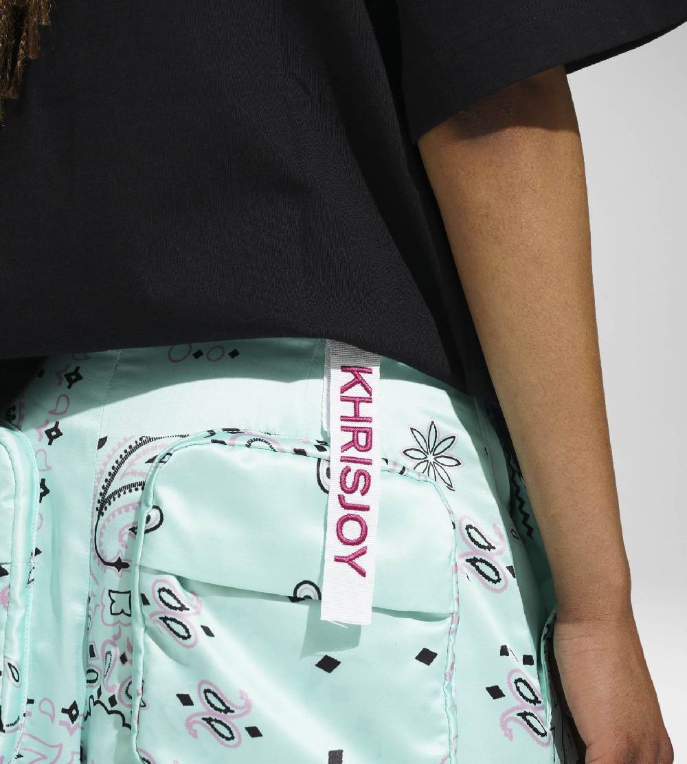 Khrisjoy EYELETS TEE BLACK 2025