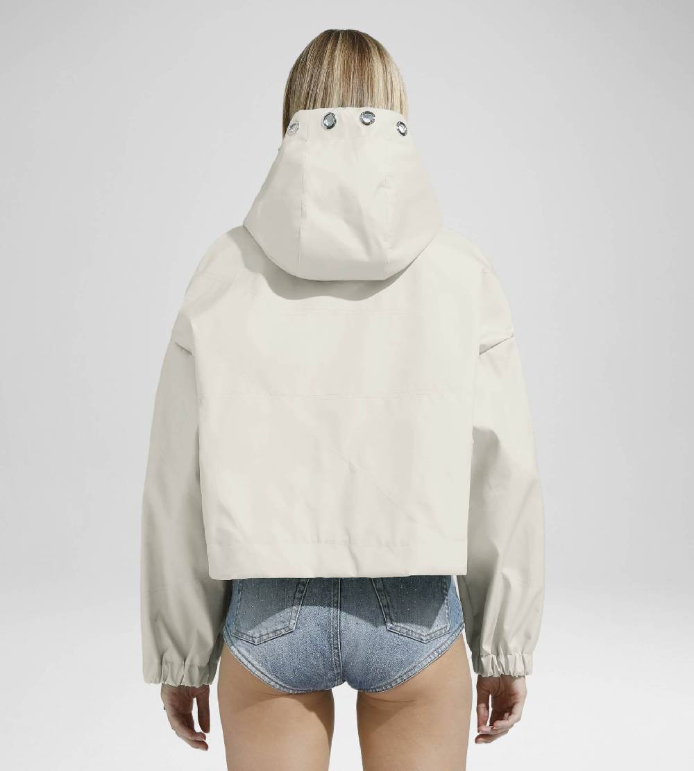 Khrisjoy NEW KHRIS CROP WINDBREAKER DESERT In Linea