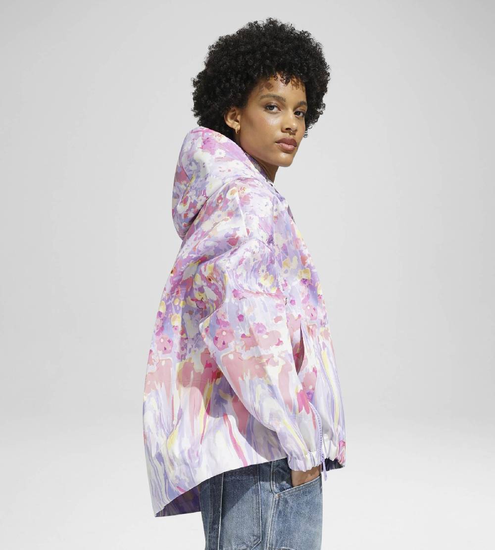 Khrisjoy KHRIS WINDBREAKER FLOWERS UPSIDE DOWN CANDY PINK Spedizione Gratuita