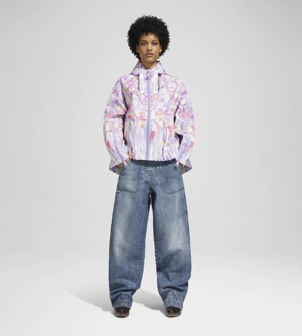 Khrisjoy KHRIS WINDBREAKER FLOWERS UPSIDE DOWN CANDY PINK Spedizione Gratuita
