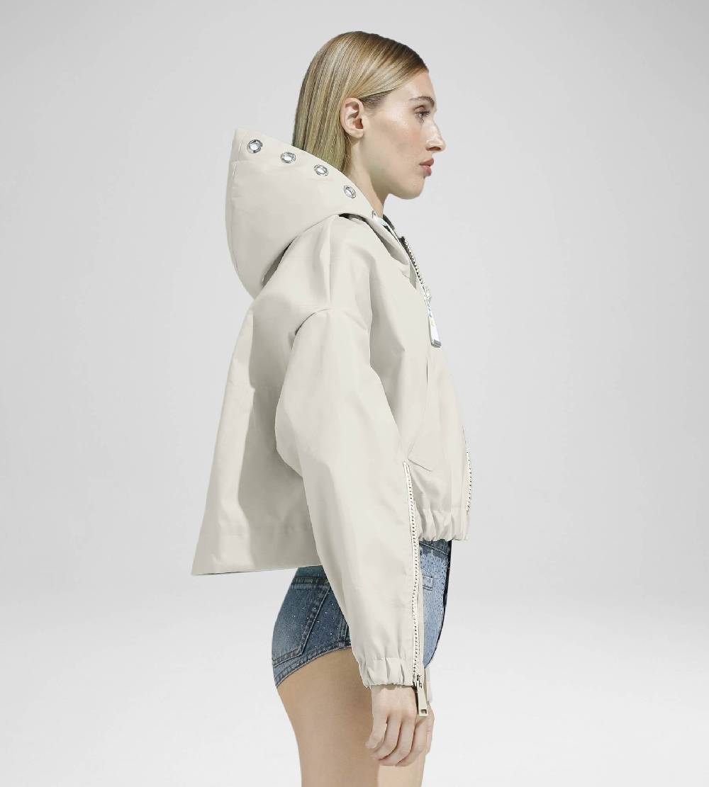 Khrisjoy NEW KHRIS CROP WINDBREAKER DESERT Negozi Online