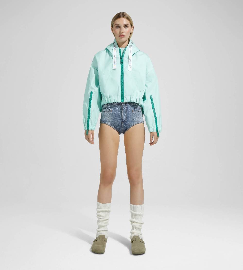 Khrisjoy NEW KHRIS CROP WINDBREAKER AFTER EIGHT Consegna Veloce