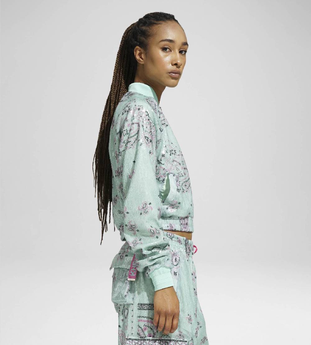 Khrisjoy TRACK JACKET PAILLETTES BANDANA AFTER EIGHT Sottocosto