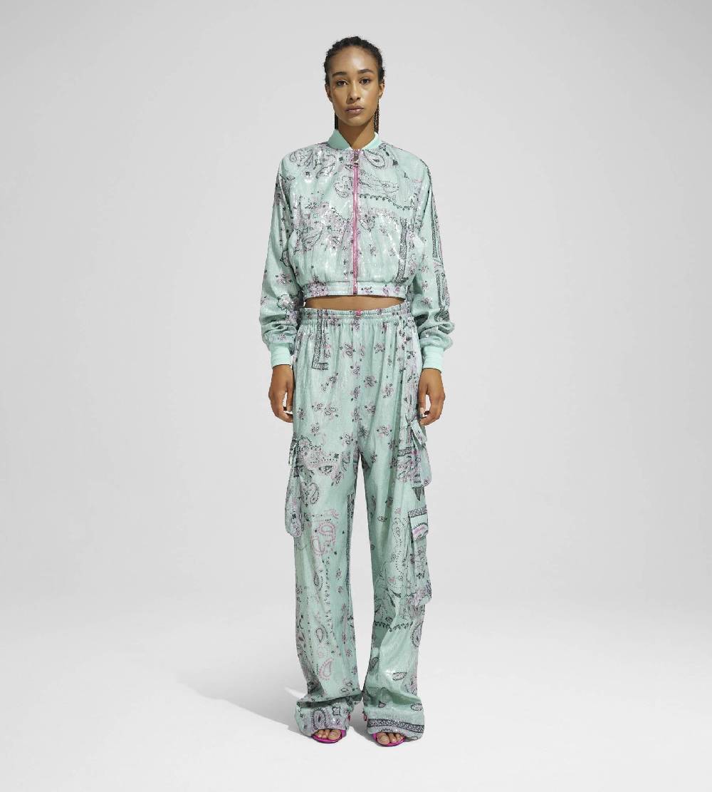 Khrisjoy TRACK JACKET PAILLETTES BANDANA AFTER EIGHT Sottocosto