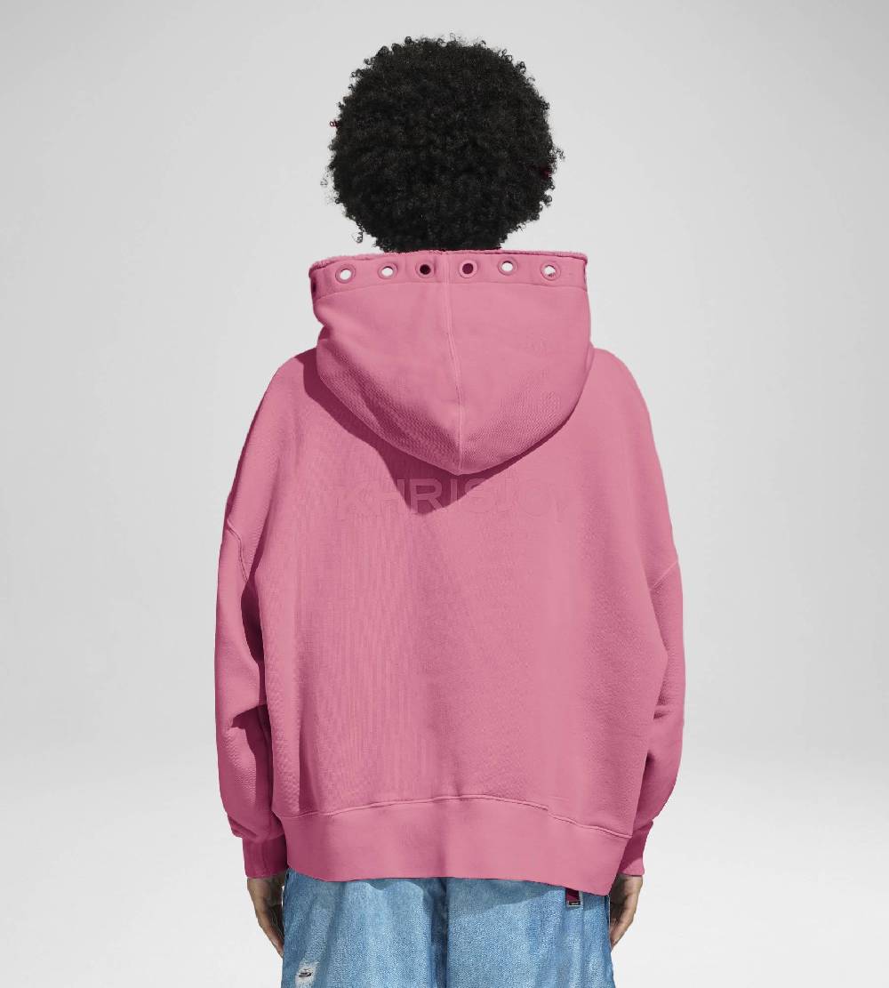 Khrisjoy HOODIE EYELETS CANDY PINK Outlet