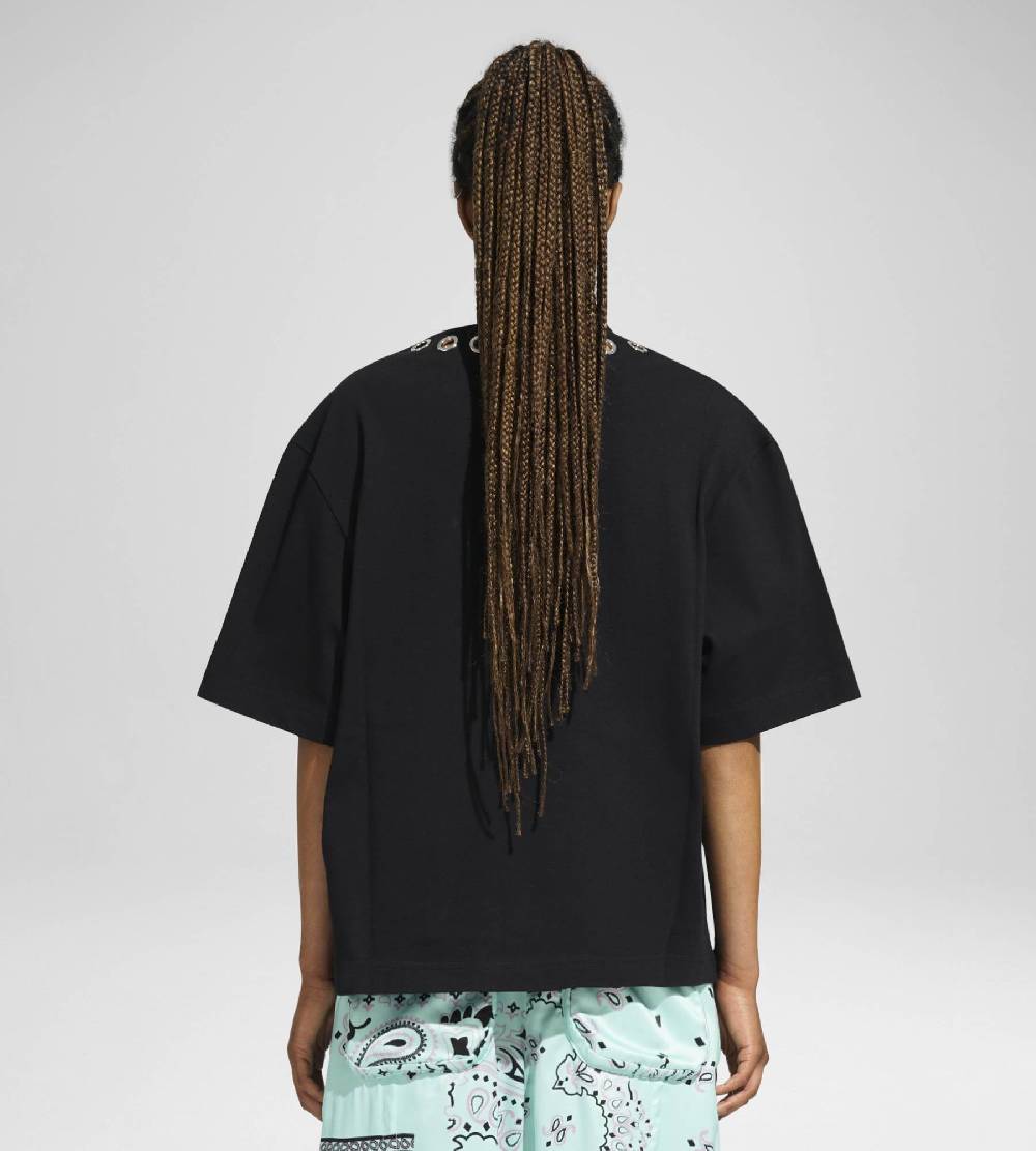 Khrisjoy EYELETS TEE BLACK Vendite Flash