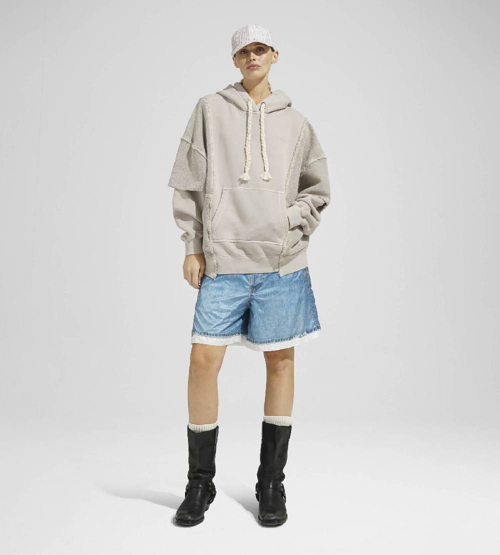 Khrisjoy HOODIE DOUBLE POCKETS DESERT Qualità