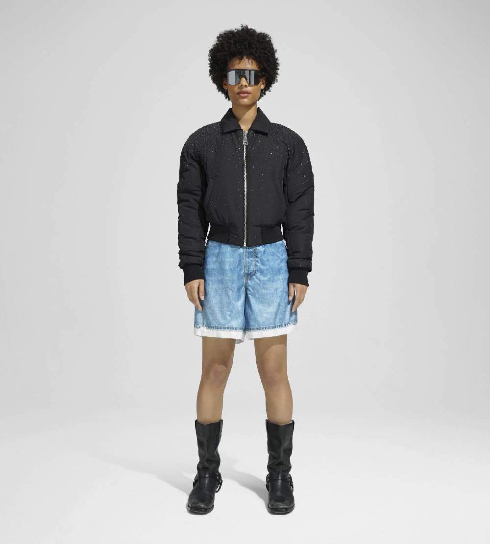 Khrisjoy JIM BOMBER STRASS BLACK Promozione