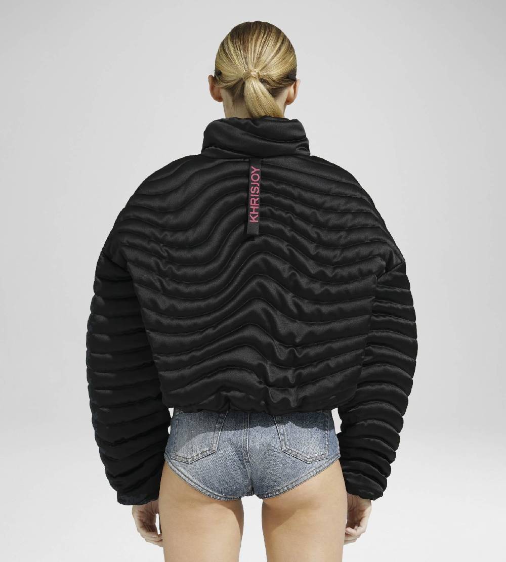 Khrisjoy JOY SATIN CROPPED BLACK Promozione Limitata