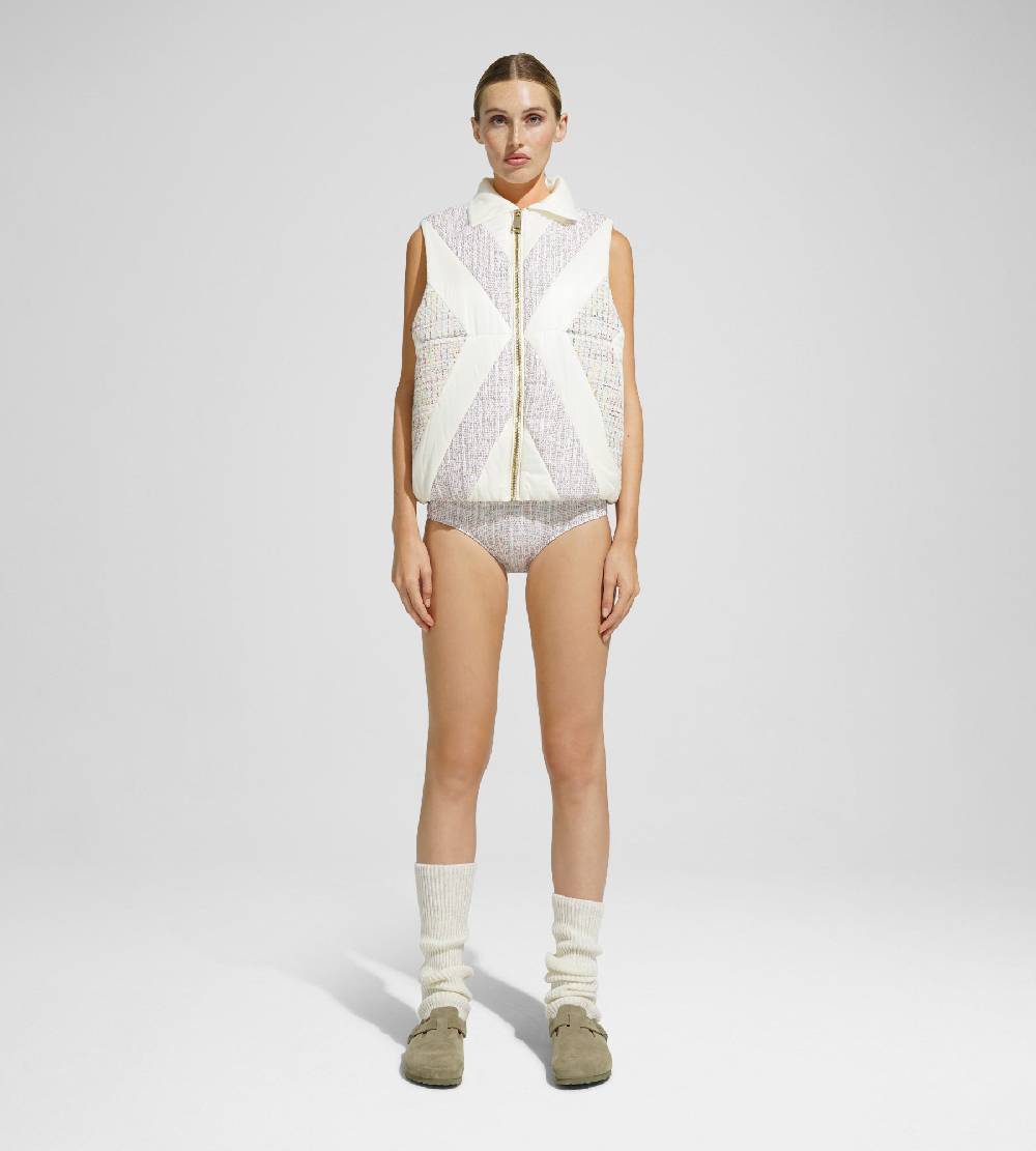 Khrisjoy MATT&GLOSSY TWEED VEST MIX PALE COLORS Novità
