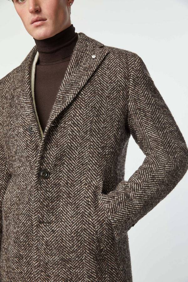L.B.M. 1911 Cappotto monopetto marrone Cappotto monopetto marrone Negozi Online