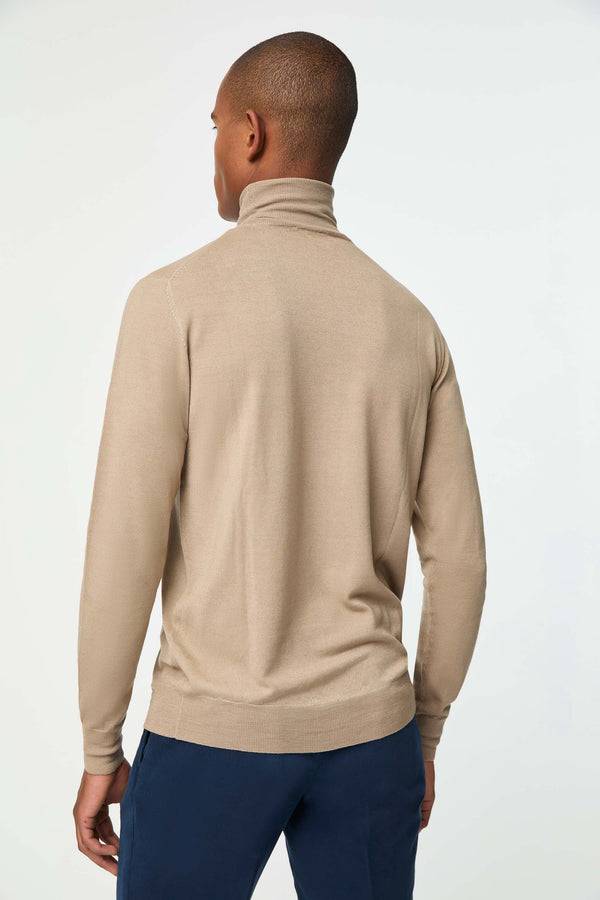 L.B.M. 1911 Maglia dolcevita in lana leggera beige Maglia dolcevita in lana leggera beige Consegna Veloce