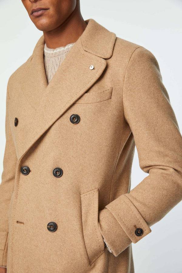 L.B.M. 1911 Cappotto Chesterfield in jersey beige Cappotto Chesterfield in jersey beige Fino Al -60%