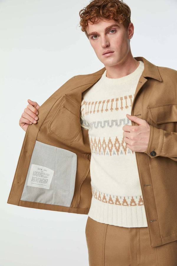 L.B.M. 1911 Overshirt non trattato marrone Overshirt non trattato marrone Prezzo Ridotto