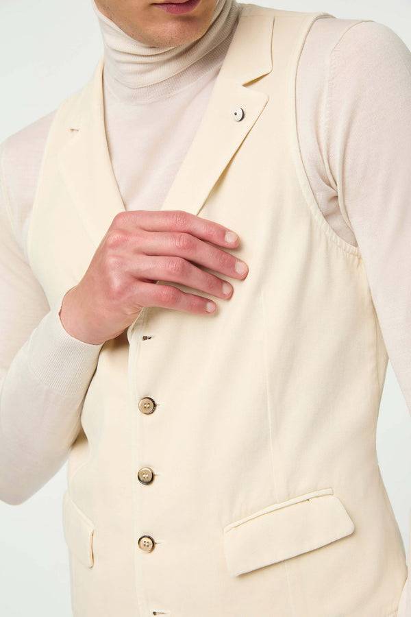 L.B.M. 1911 Gilet OSCAR tinto capo bianco latte Gilet OSCAR tinto capo bianco latte Sconto