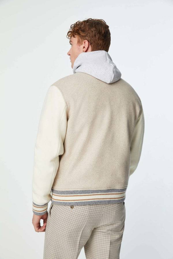 L.B.M. 1911 Bomber stile college in jersey con patch Bomber stile college in jersey con patch Offerte