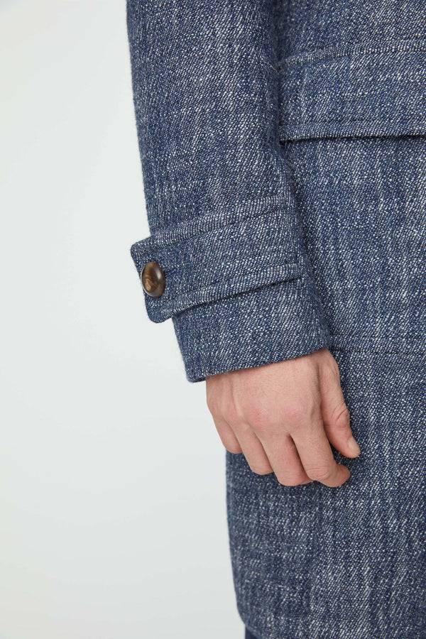 L.B.M. 1911 Cappotto doppiopetto Sartorial Indigo Cappotto doppiopetto Sartorial Indigo Vendita Calda