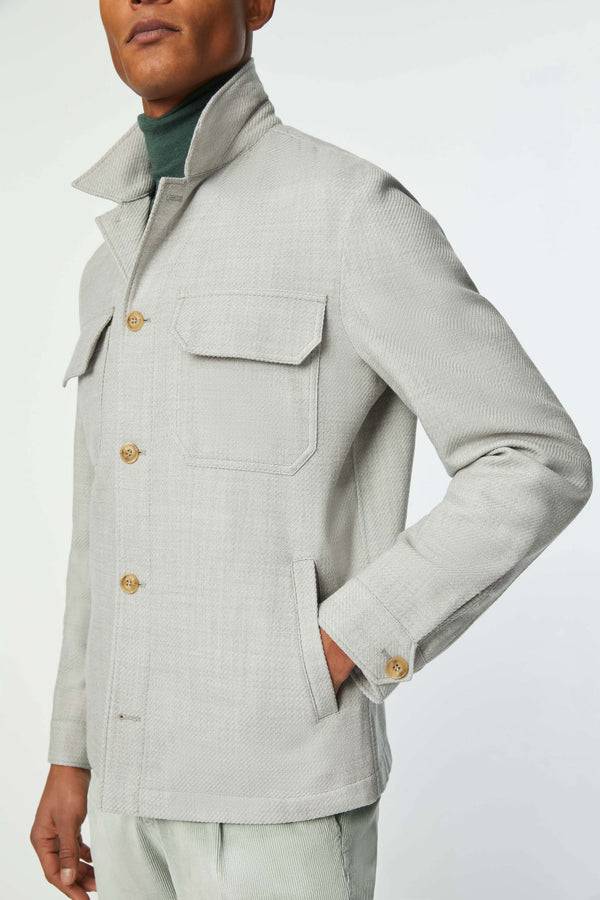 L.B.M. 1911 Overshirt non trattata verde chiaro Overshirt non trattata verde chiaro In Linea