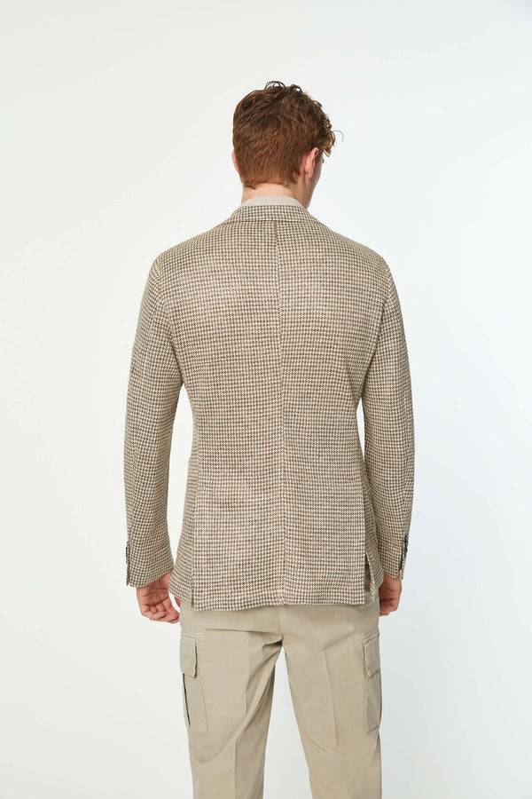 L.B.M. 1911 Giacca JACK in jersey di lino beige Giacca JACK in jersey di lino beige Offerta