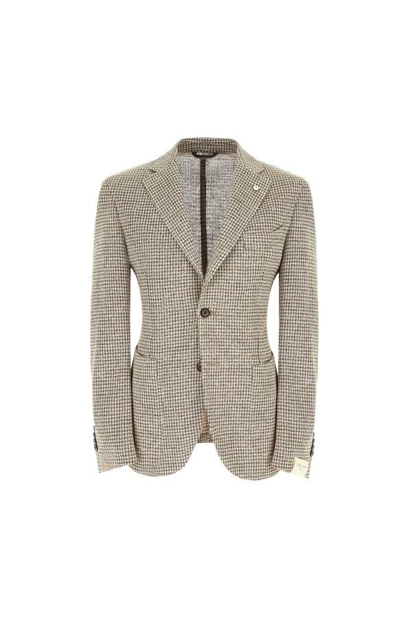 L.B.M. 1911 Giacca JACK in jersey di lino beige Giacca JACK in jersey di lino beige Offerta