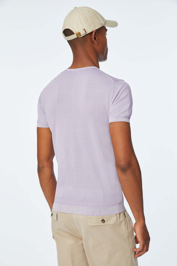 L.B.M. 1911 Maglia manica corta in cotone lilla Maglia manica corta in cotone lilla Offerte