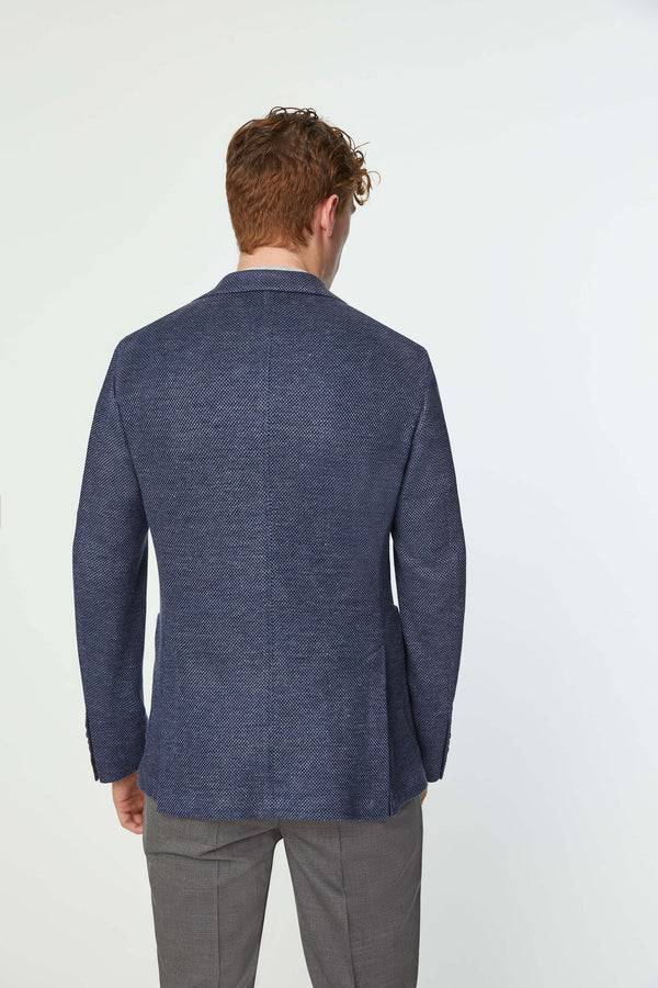 L.B.M. 1911 Giacca JACK in jersey blu denim Giacca JACK in jersey blu denim Moda