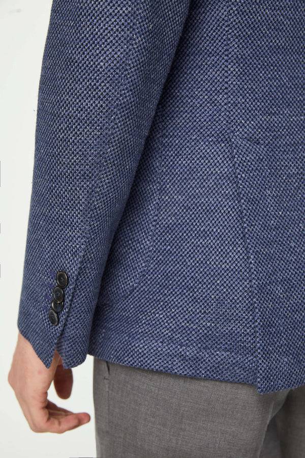 L.B.M. 1911 Giacca JACK in jersey blu denim Giacca JACK in jersey blu denim Moda