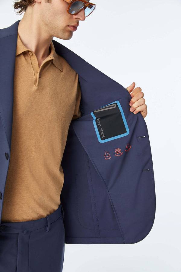 L.B.M. 1911 Travel jacket blu in Jersey tecnico Travel jacket blu in Jersey tecnico Presa