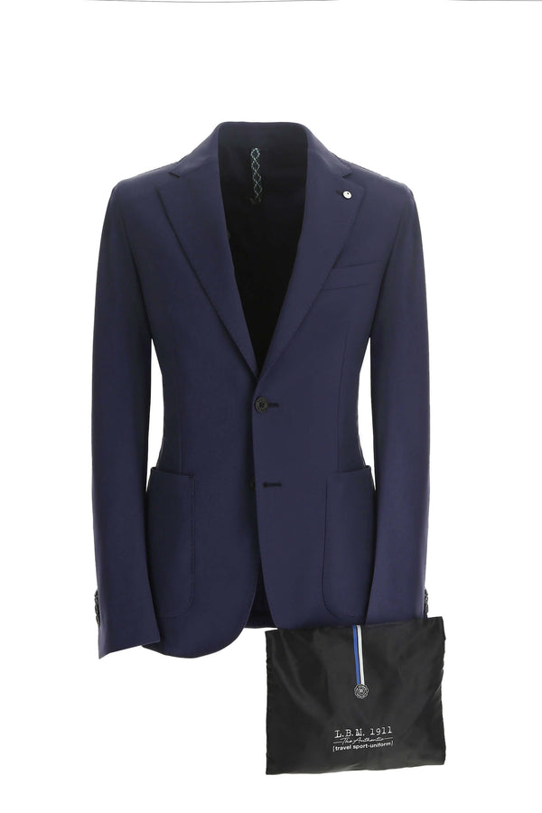 L.B.M. 1911 Travel jacket blu in Jersey tecnico Travel jacket blu in Jersey tecnico Presa