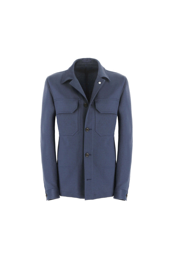 L.B.M. 1911 Overshirt in Jersey blu Overshirt in Jersey blu Pezzi Unici