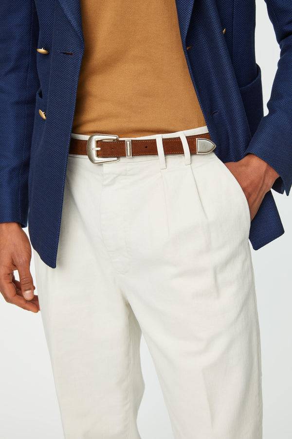 L.B.M. 1911 Cintura texana in suede cerato Cintura texana in suede cerato Saldi Di Fabbrica