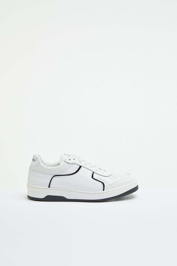 L.B.M. 1911 Sneaker basket bianca con dettagli in contrasto Sneaker basket bianca con dettagli in contrasto Negozio