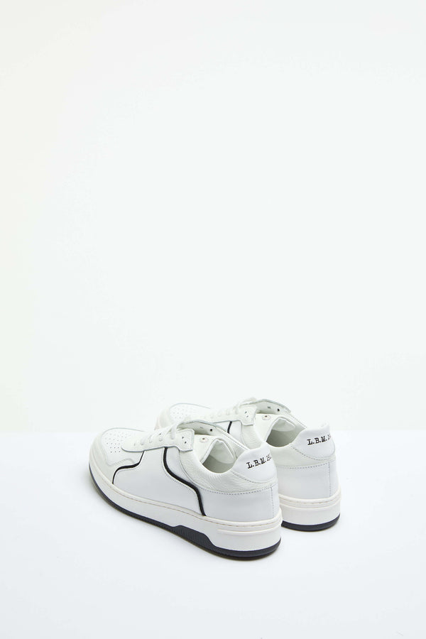 L.B.M. 1911 Sneaker basket bianca con dettagli in contrasto Sneaker basket bianca con dettagli in contrasto Negozio