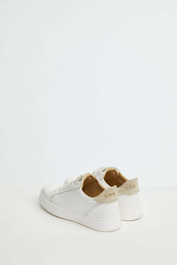 L.B.M. 1911 Sneaker retro-tennis bianca e beige Sneaker retro-tennis bianca e beige 2025
