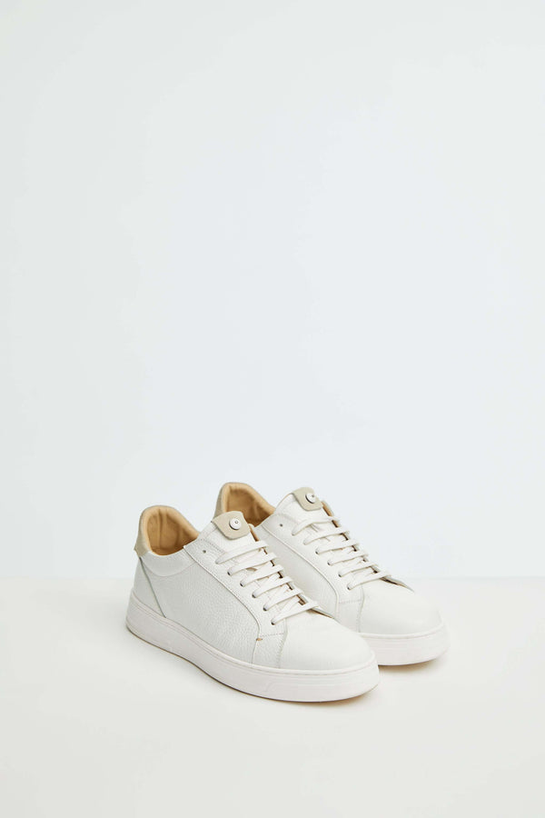 L.B.M. 1911 Sneaker retro-tennis bianca e beige Sneaker retro-tennis bianca e beige 2025