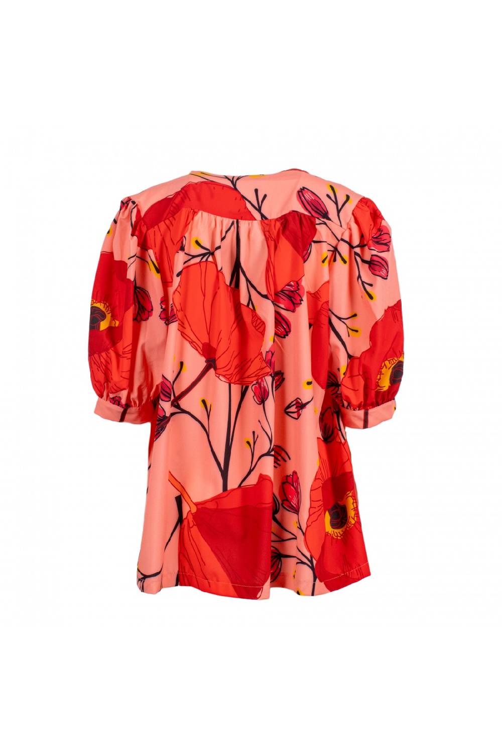 Odì Odì ERNY 250S406 CAMICIE e BLUSE FIORE ROSA/ROSSO 3471 Nuova