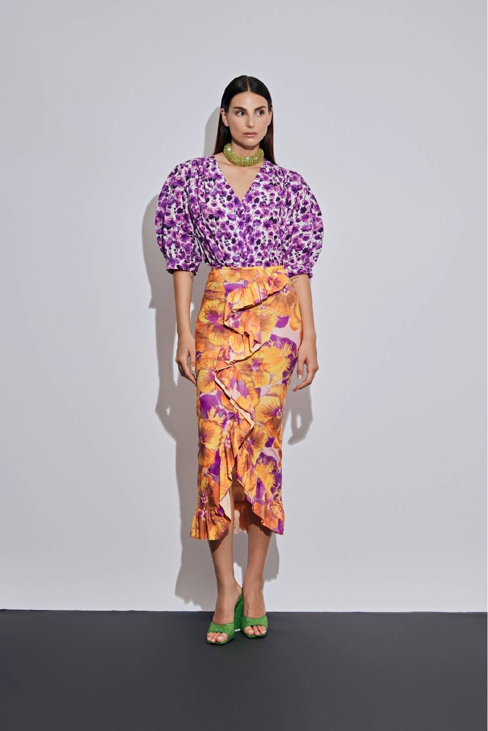 Odì Odì ERNY 250S405 CAMICIE e BLUSE FIORE VIOLA 3467 Moda