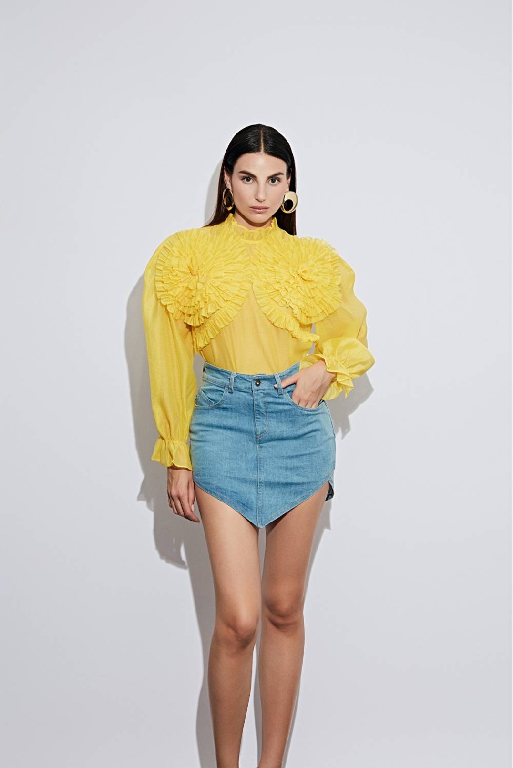 Odì Odì COLONELLA 230S4D9 CAMICIE e BLUSE GIALLO Promozione Limitata