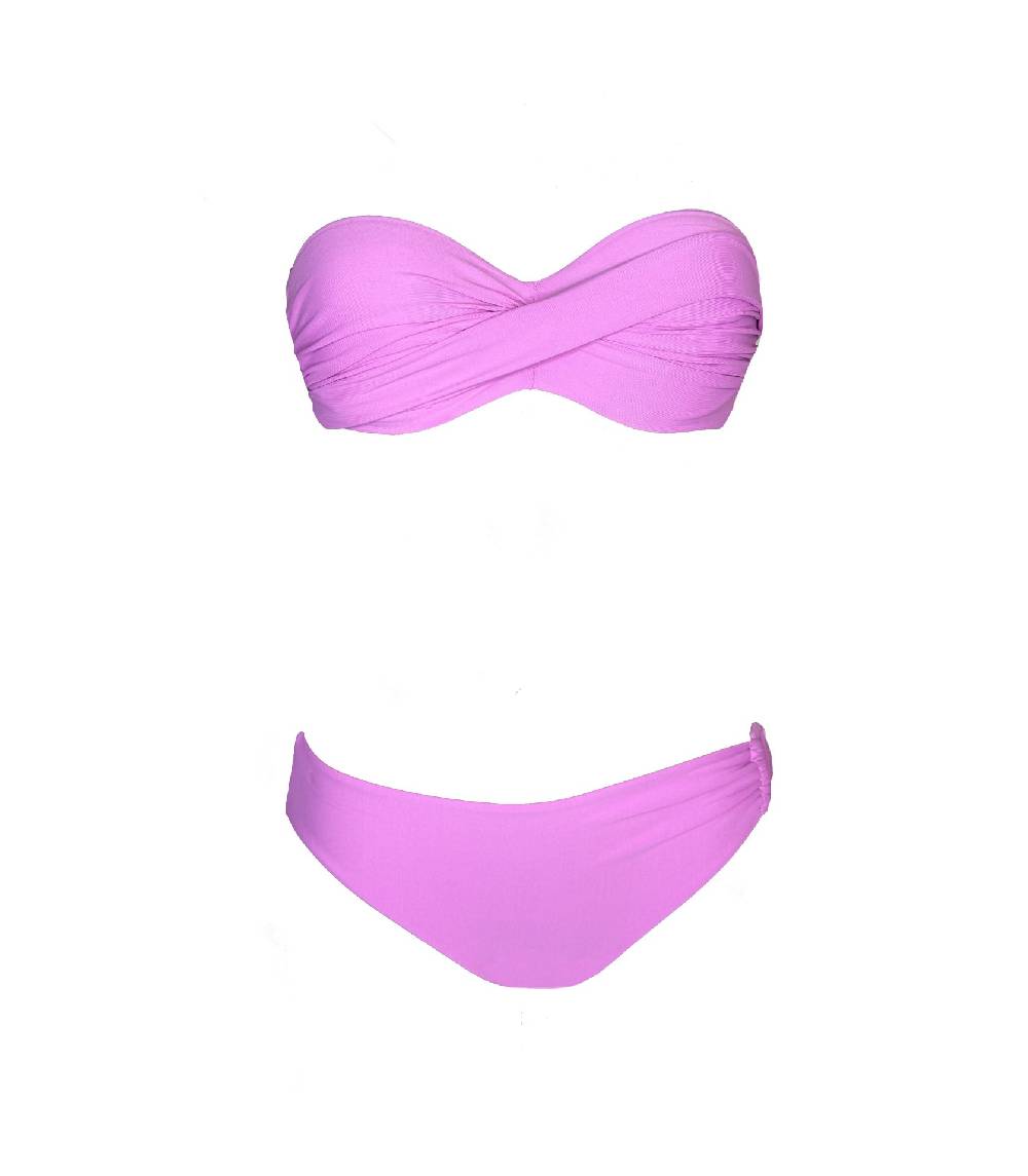 Olivia Gold Reggiseno a fascia + Slip con accessorio Economico