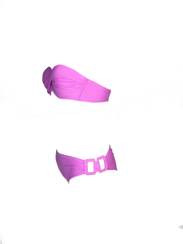 Olivia Gold Reggiseno a fascia + Slip con accessorio Economico